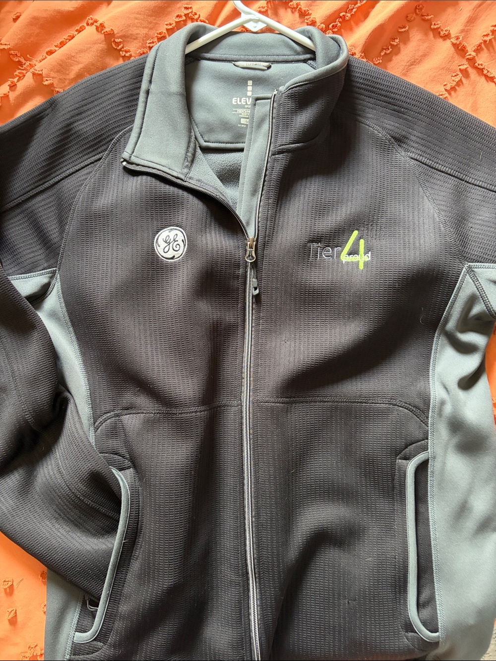 Tier 4 Men's Black & Gray Full-Zip Utility Jacket
